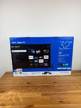Onn 32" Roku TV Smart LED 720P HD TV New